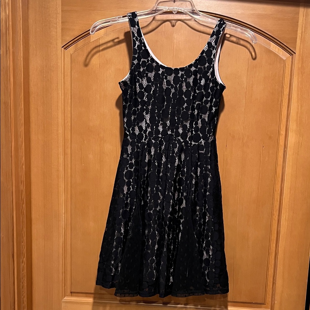 Disney Minnie Rocks the Dots Fit and Flare Lace Dress